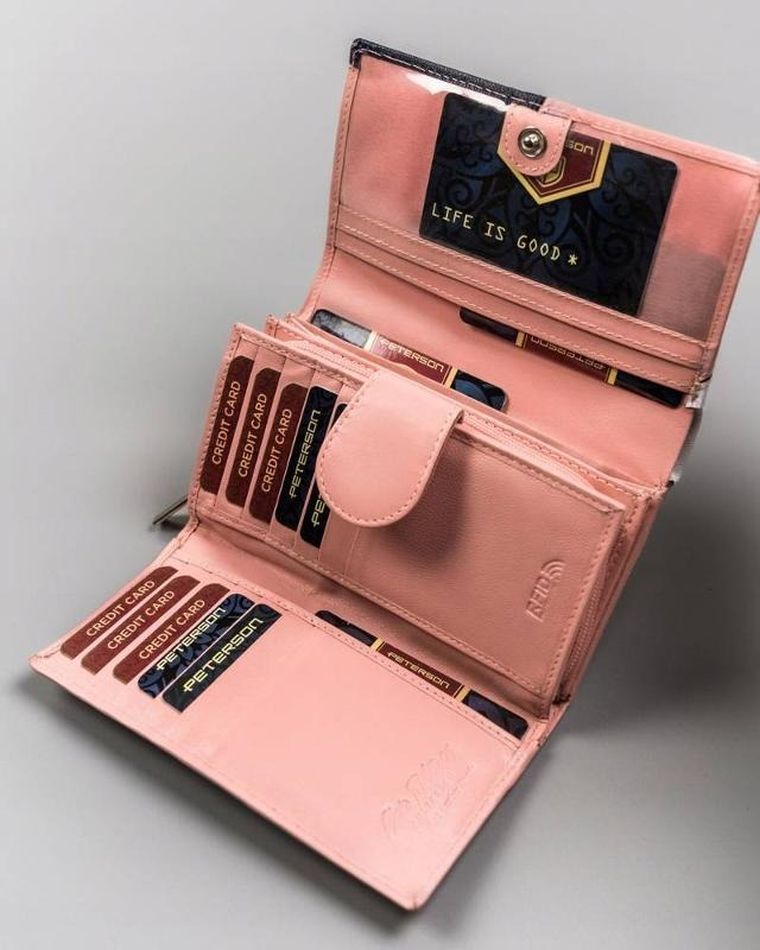 Portfel, mix, skórzany, Peterson