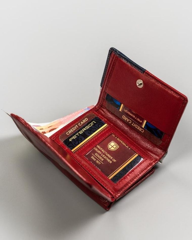 Portfel, mix, skórzany, Peterson