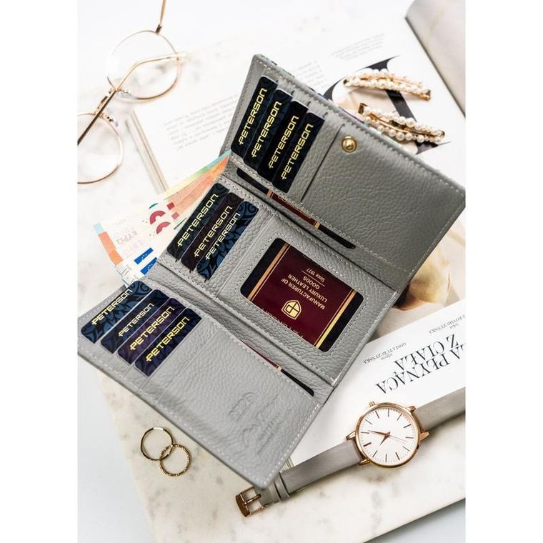 Portfel, mix, skórzany, Peterson