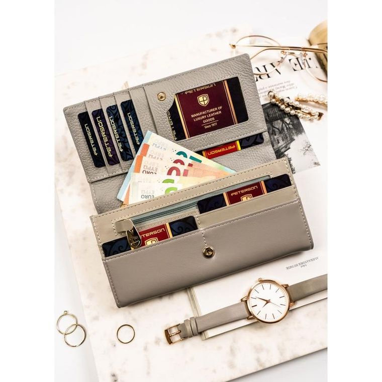 Portfel, mix, skórzany, Peterson