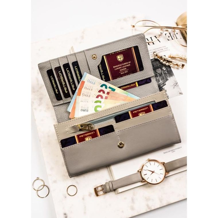 Portfel, mix, skórzany, Peterson