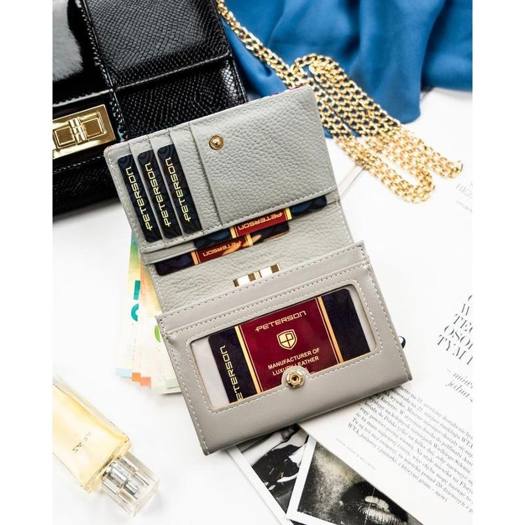 Portfel, mix, skórzany, Peterson