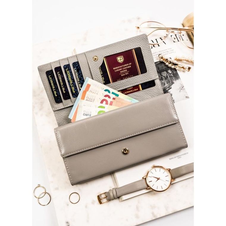 Portfel, mix, skórzany, RFID, Peterson