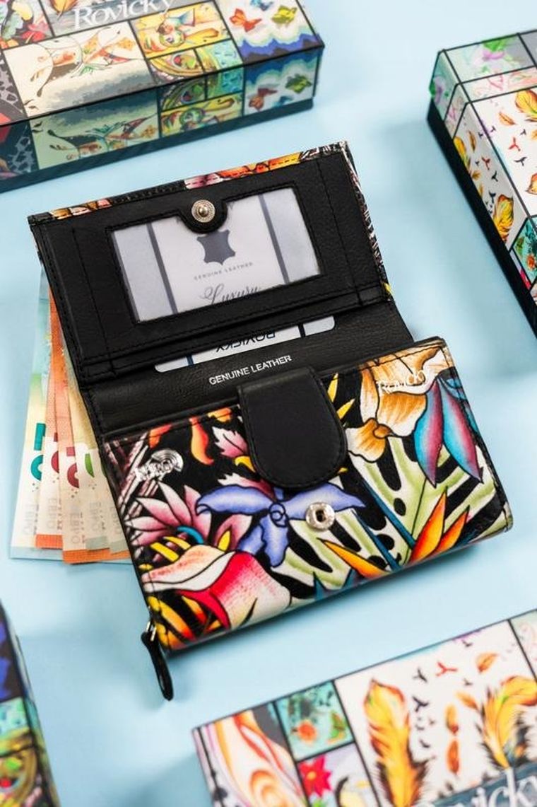 Portfel, mix, skórzany, Rovicky