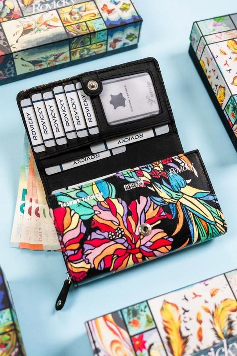 Portfel, mix, skórzany, Rovicky