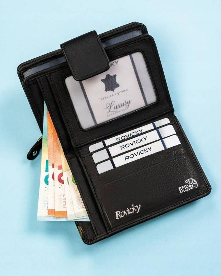 Portfel, mix, skórzany, Rovicky