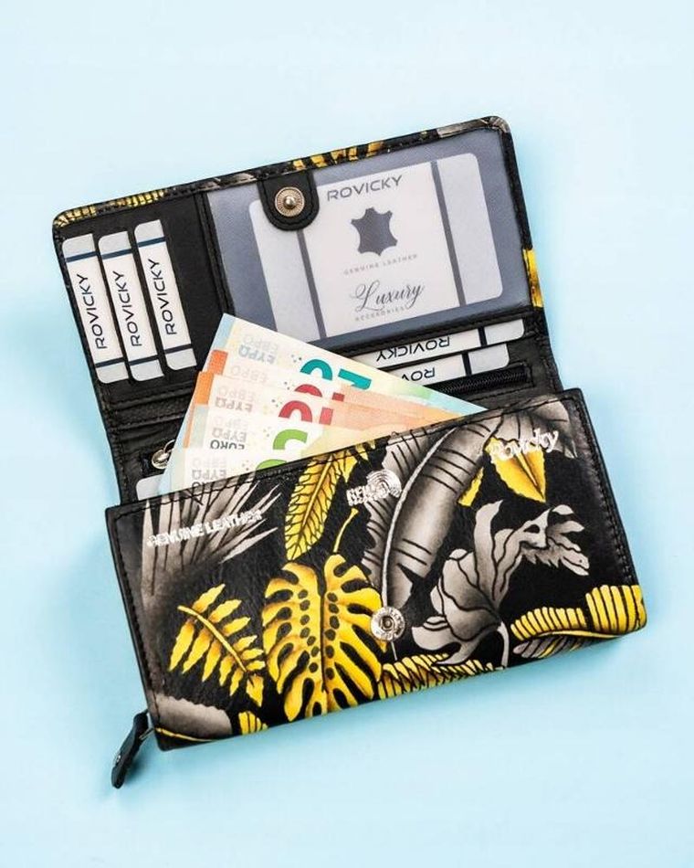 Portfel, mix, skórzany, Rovicky