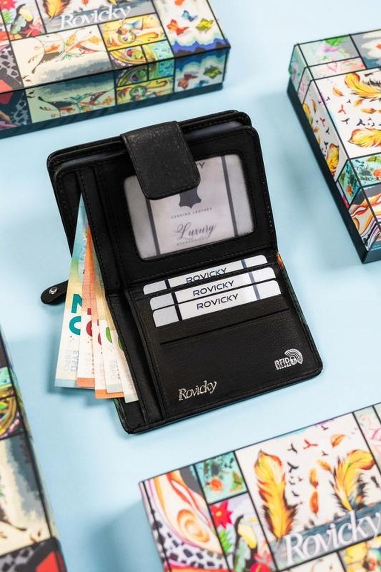 Portfel, mix, skórzany, Rovicky