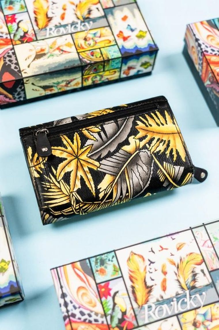 Portfel, mix, skórzany, Rovicky