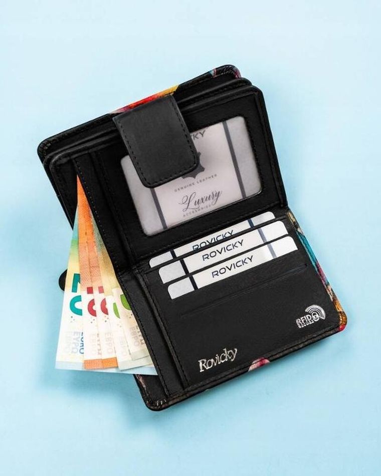 Portfel, mix, skórzany, Rovicky