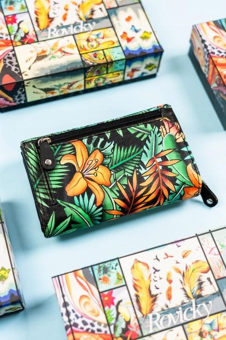 Portfel, mix, skórzany, Rovicky