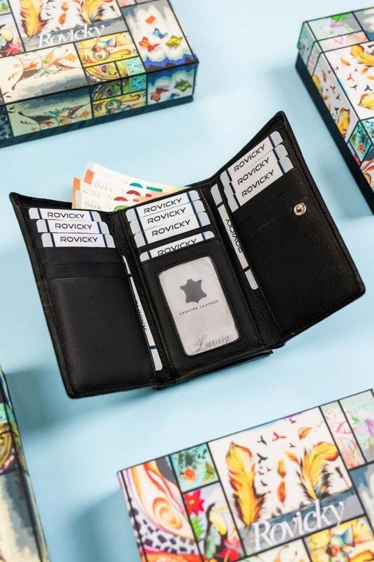 Portfel, mix, skórzany, Rovicky