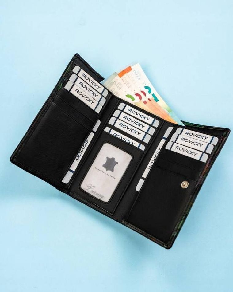 Portfel, mix, skórzany, Rovicky