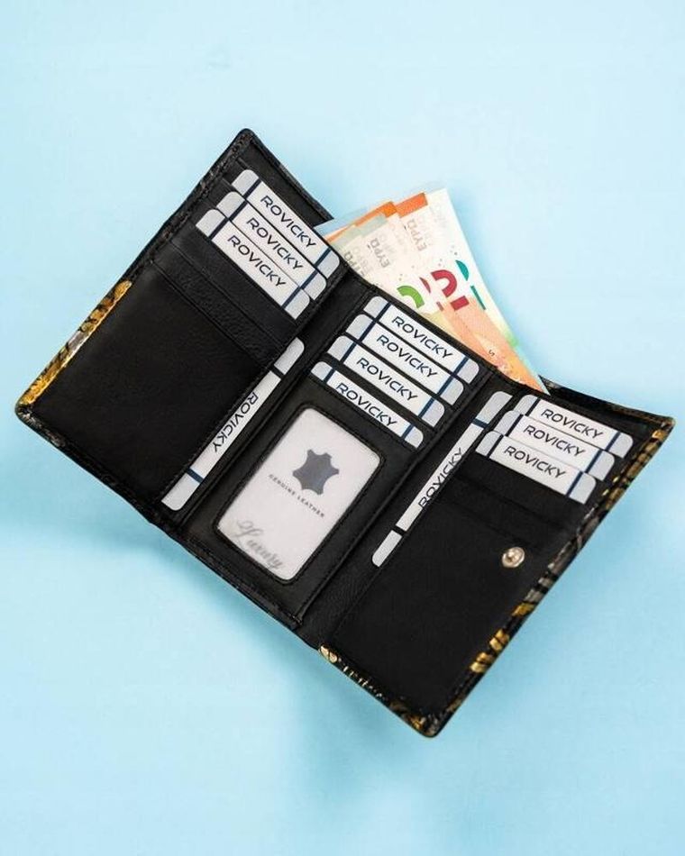 Portfel, mix, skórzany, Rovicky
