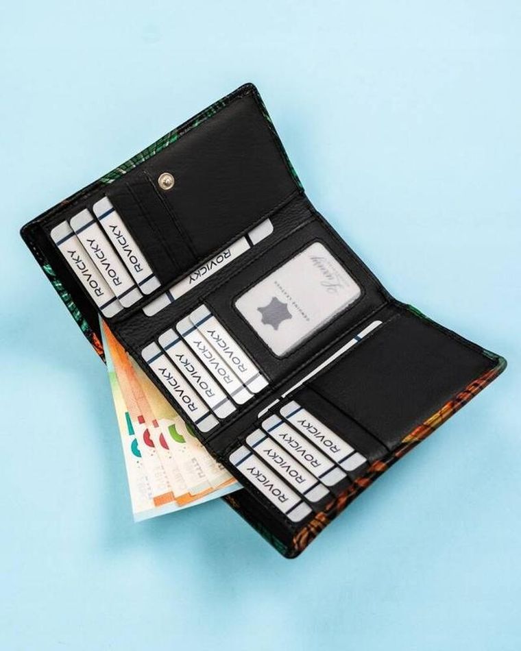 Portfel, mix, skórzany, Rovicky