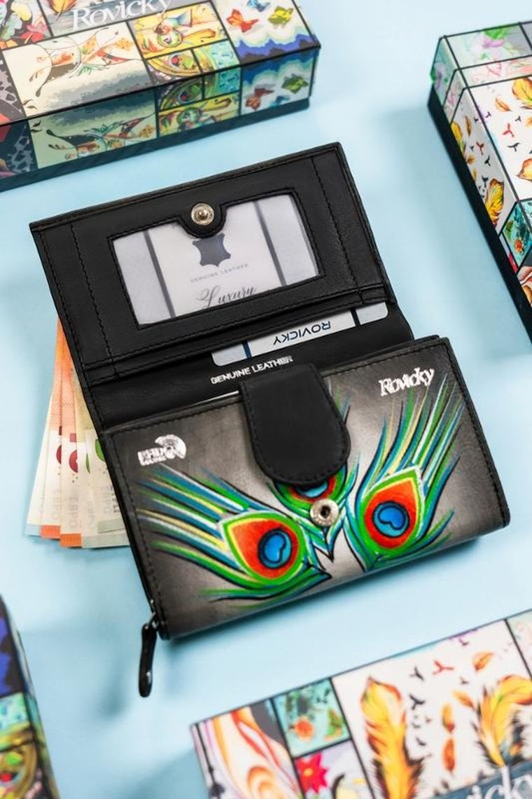 Portfel, mix, skórzany, Rovicky