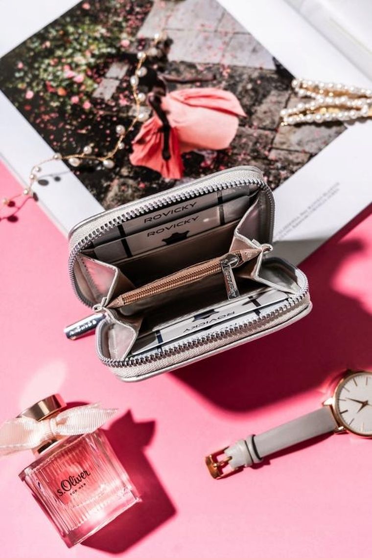 Portfel, srebrny, Rovicky