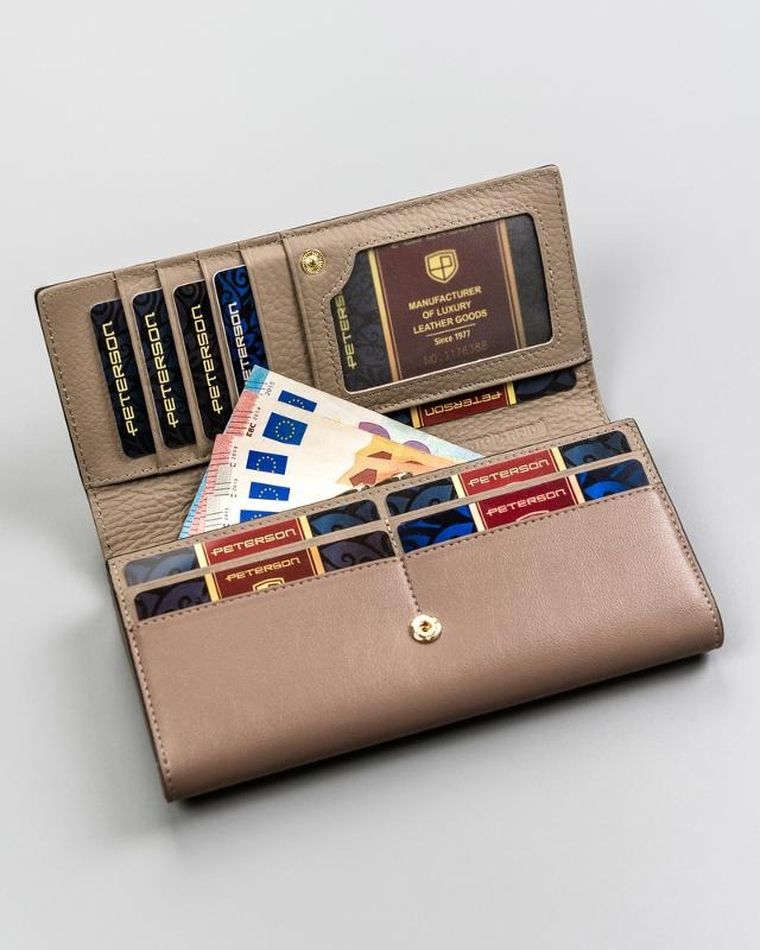 Portfel, szary, Peterson