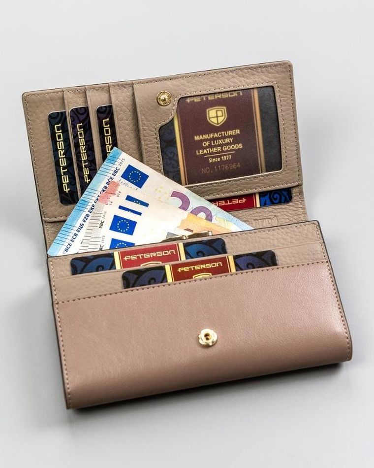 Portfel, szary, Peterson