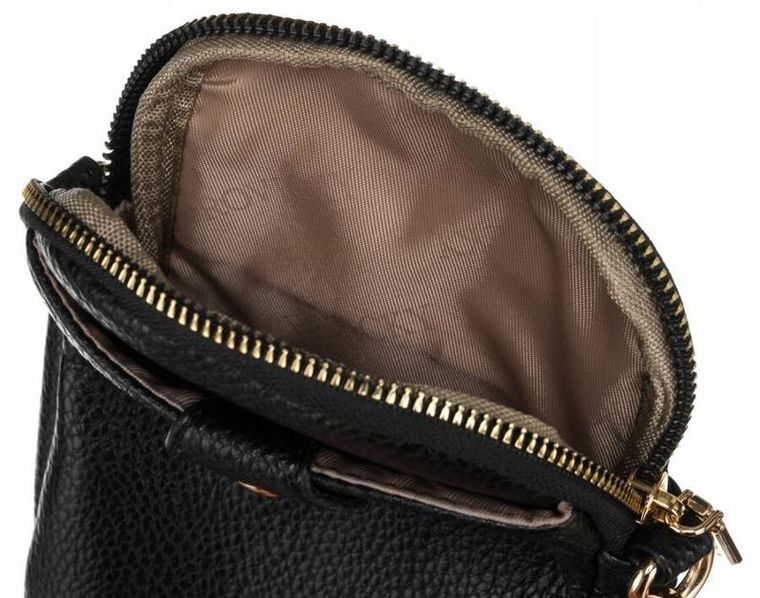 Portfel-torebka, czarny, skóra ekologiczna, Rovicky