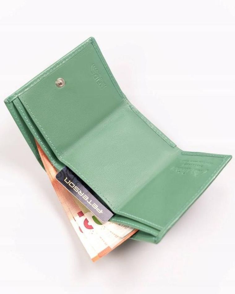 Portfel, zielony, skórzany, Peterson