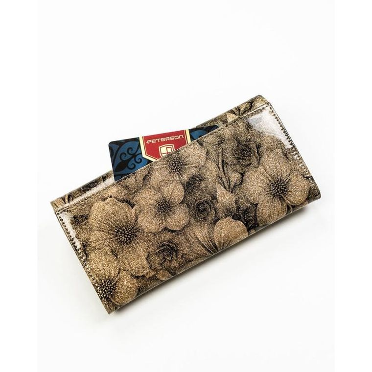 Portfel, złoty, RFID, Peterson