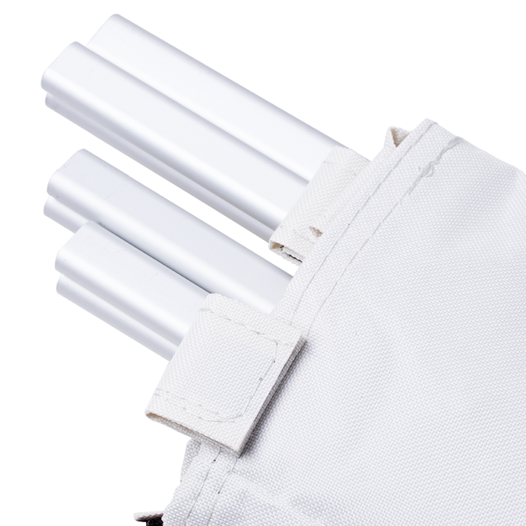 Potrójny kosz na bieliznę, biały