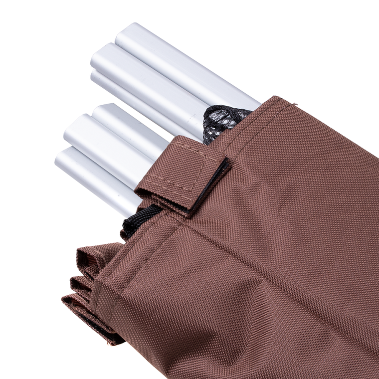 Potrójny kosz na bieliznę, brązowy