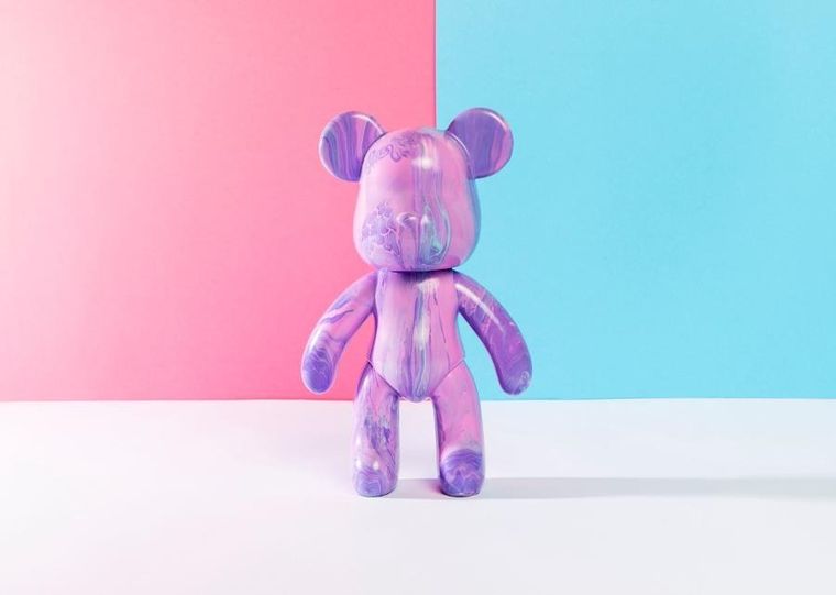 Pour Palz, miś do artystycznego malowania, jagodowa eksplozja