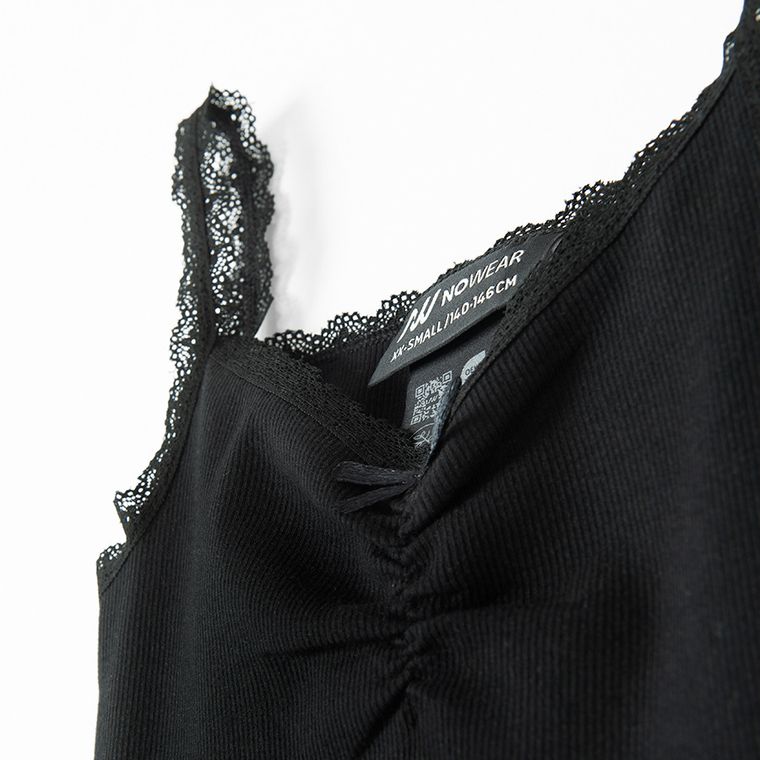 Prążkowany top z domieszką modalu NOWEAR