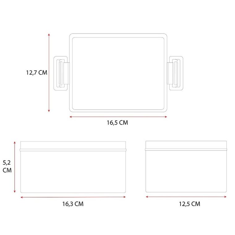 Pret, Dino, lunchbox z przegródką, navy
