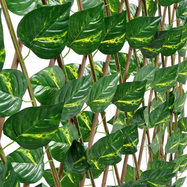 ProGarden, krata ażurowa ze sztucznymi liśćmi, 180-90 cm