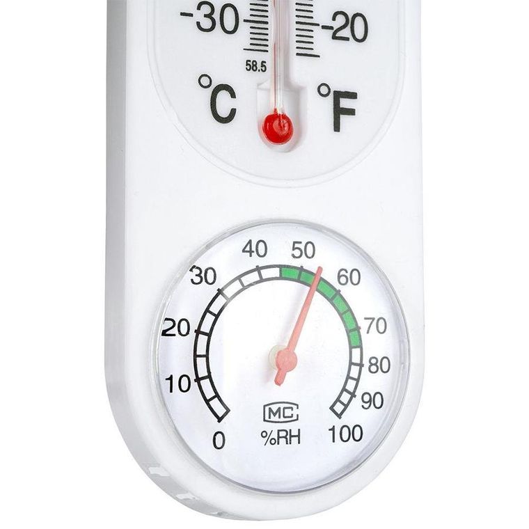 ProGarden, termometr z higrometrem zewnętrzny wewnętrzny, biały, 23 cm
