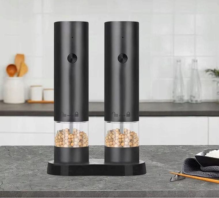 Promis, zestaw młynków usb z podstawką, MP34DUO