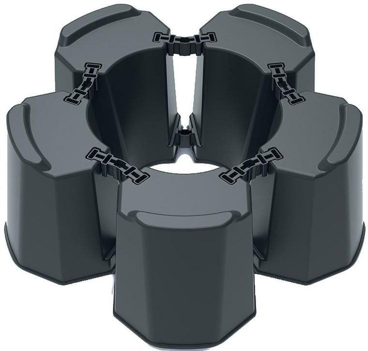 Prosperplast, Modular 5 Basecan, podstawa do zbiornika na wodę deszczówkę, antracyt