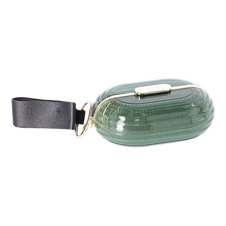 Przenośna mini szczotka do usuwania zmechaceń, zielona