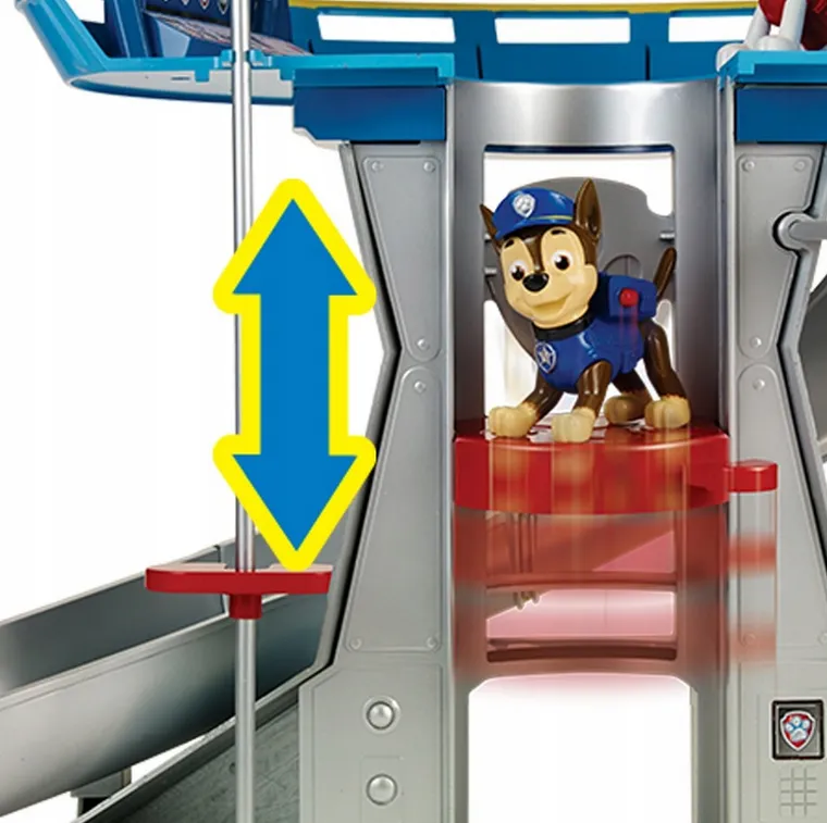 Psi Patrol, Baza Psiego Patrolu, zestaw z figurką Chase'a i pojazdem