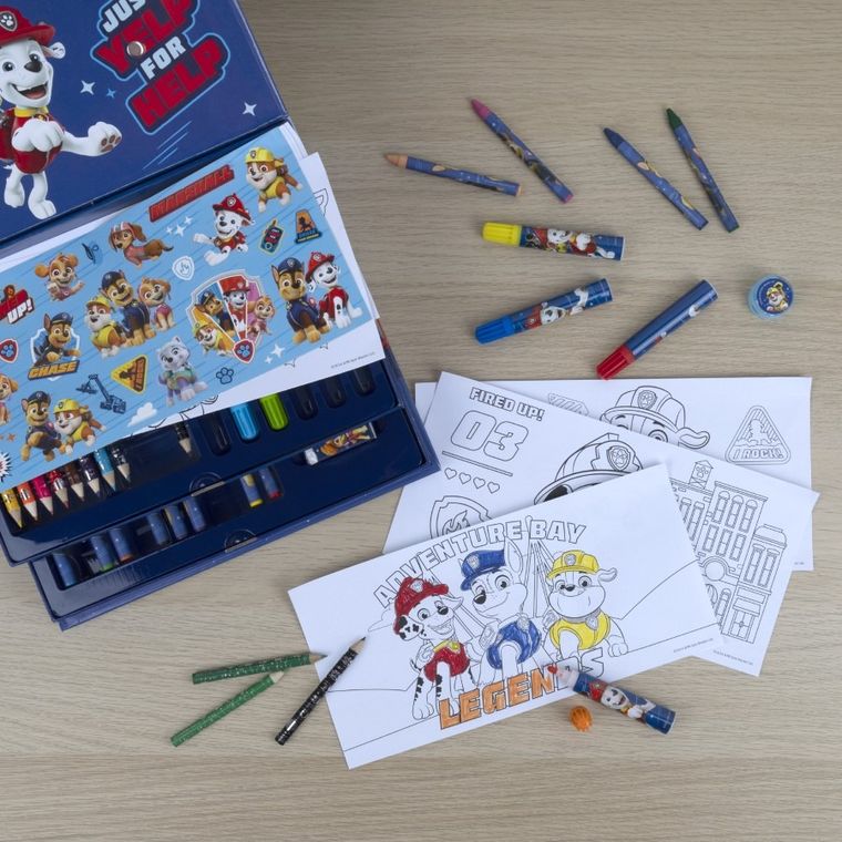 Psi Patrol, zestaw artystyczny w pudełku, 44 elementy