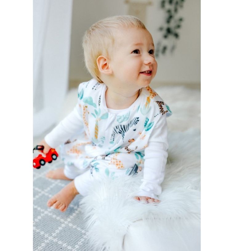 Pulp, Bamboo, Kolorowe Safari, śpiworek do spania z nogawkami, TOG 0.5, 9-30m