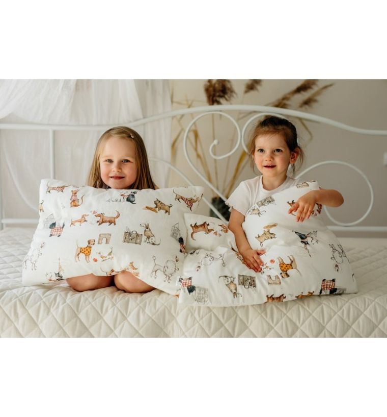 Pulp, Paryskie Pieski, pościel z bawełny satynowej, 100-135 cm