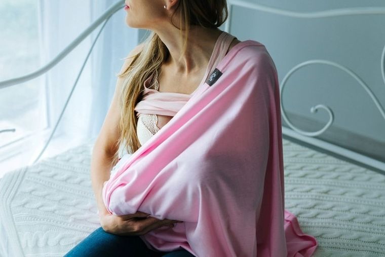 Pulp, szalik do karmienia, komin, siwy