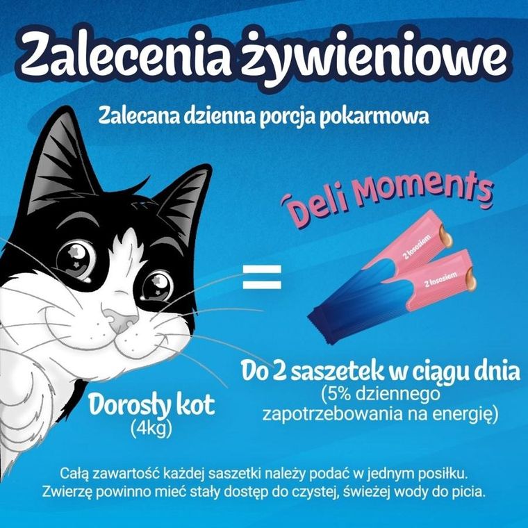Purina, Felix, Deli Moments, łosoś, przysmak dla kota, 4-10g