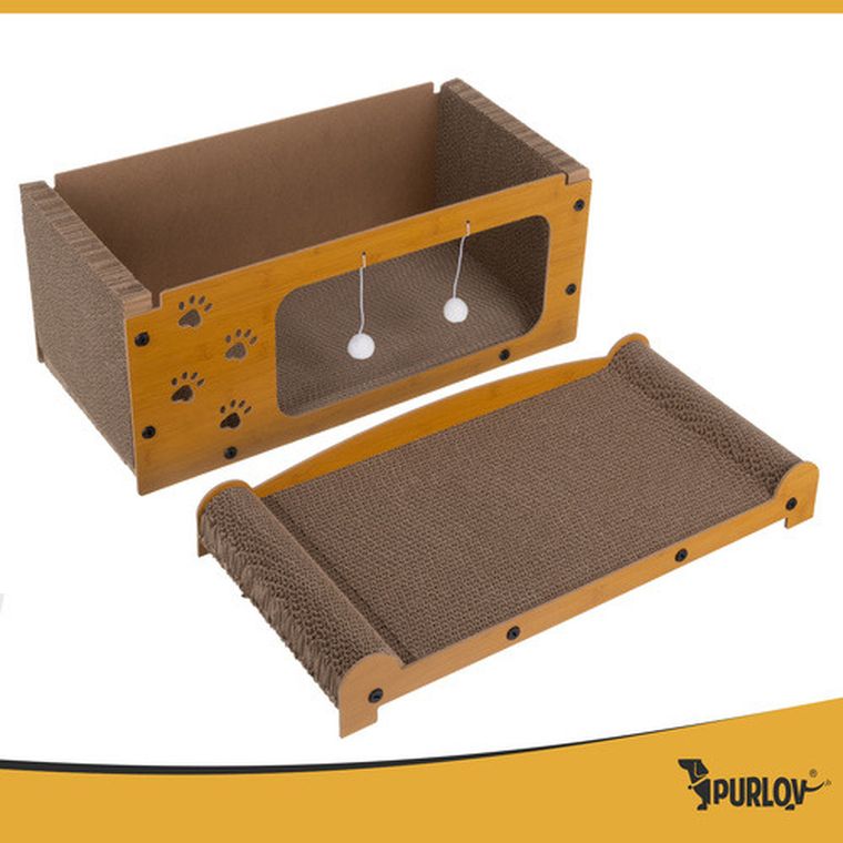 Purlov, drapak dla kota, piętrowy, domek