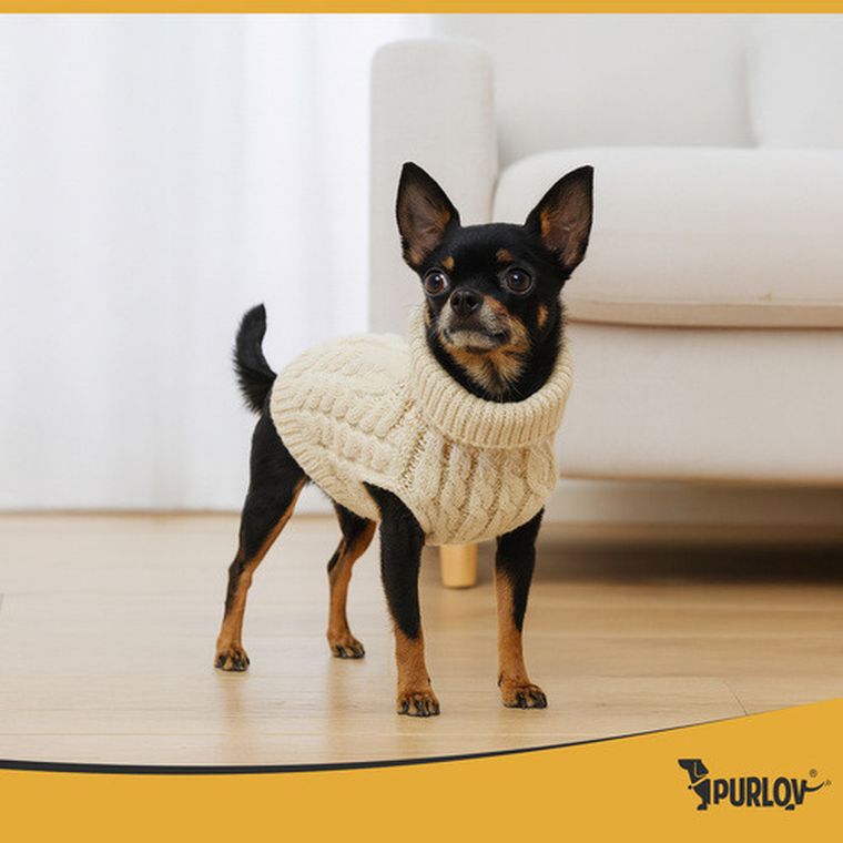 Purlov, ubranko dla psa lub kota, rozmiar S, beżowe, 26216