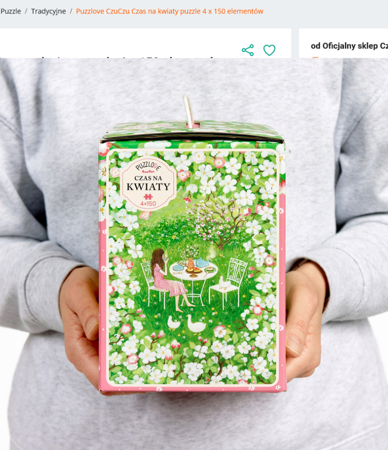 Puzzlove, CzuCzu, Czas na kwiaty, puzzle, 4-150 elementów