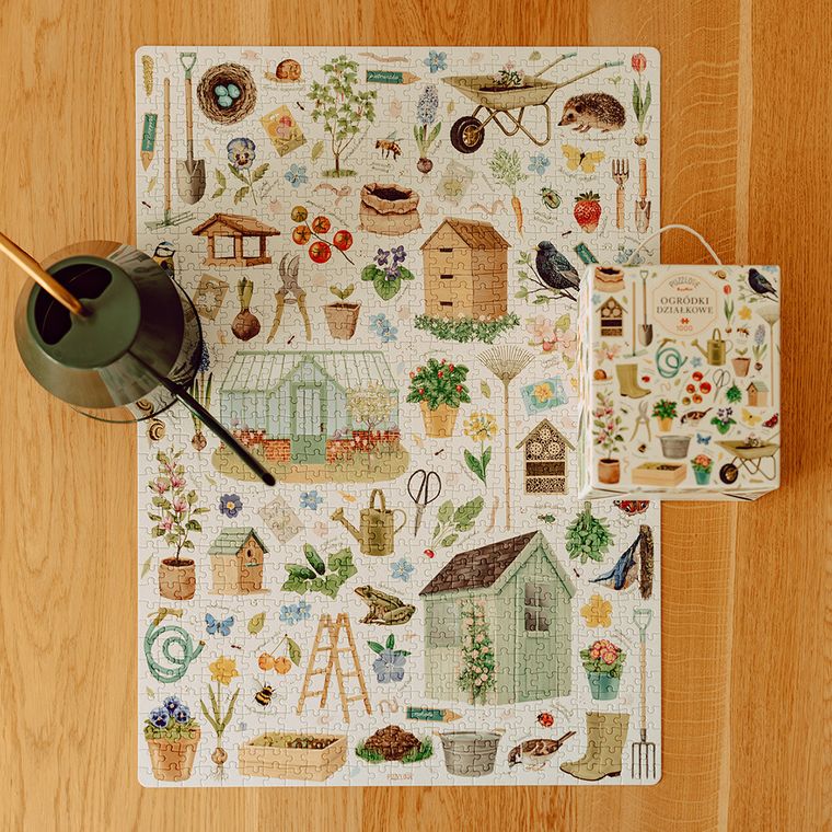 Puzzlove, CzuCzu, Ogródki działkowe, puzzle, 1000 elementów