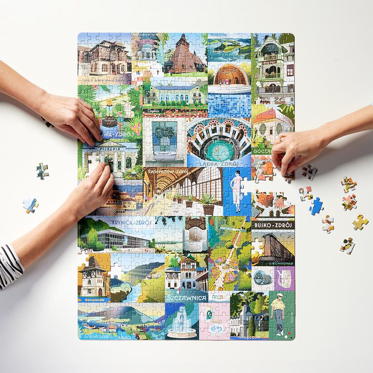 Puzzlove, CzuCzu, Polskie uzdrowiska, puzzle, 500 elementów