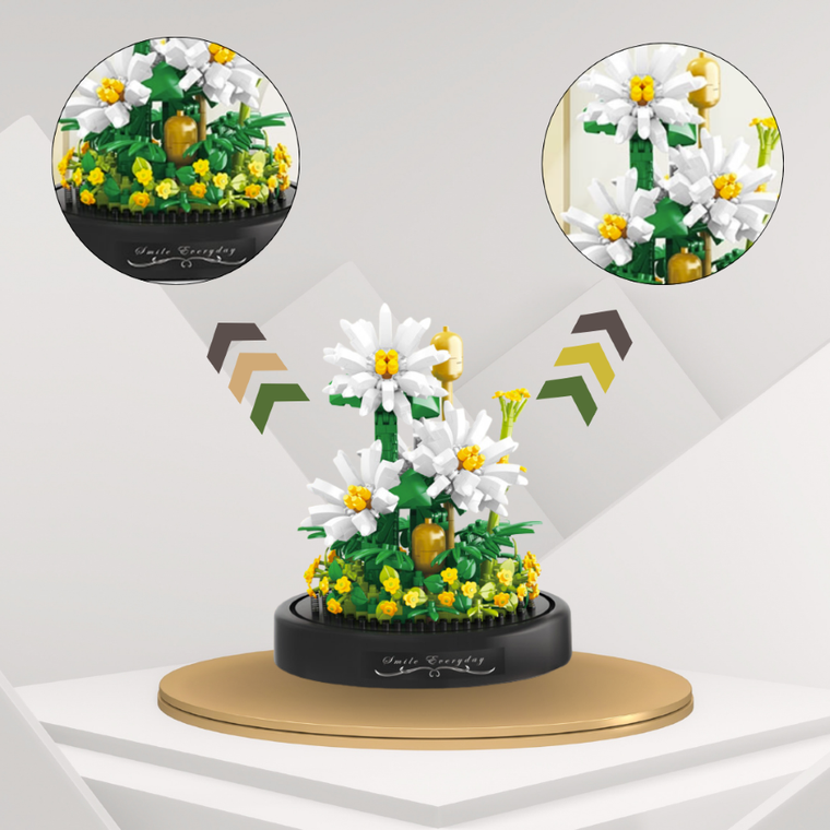 QBI, Kwiat rumianku, klocki konstrukcyjne, 490 elementów