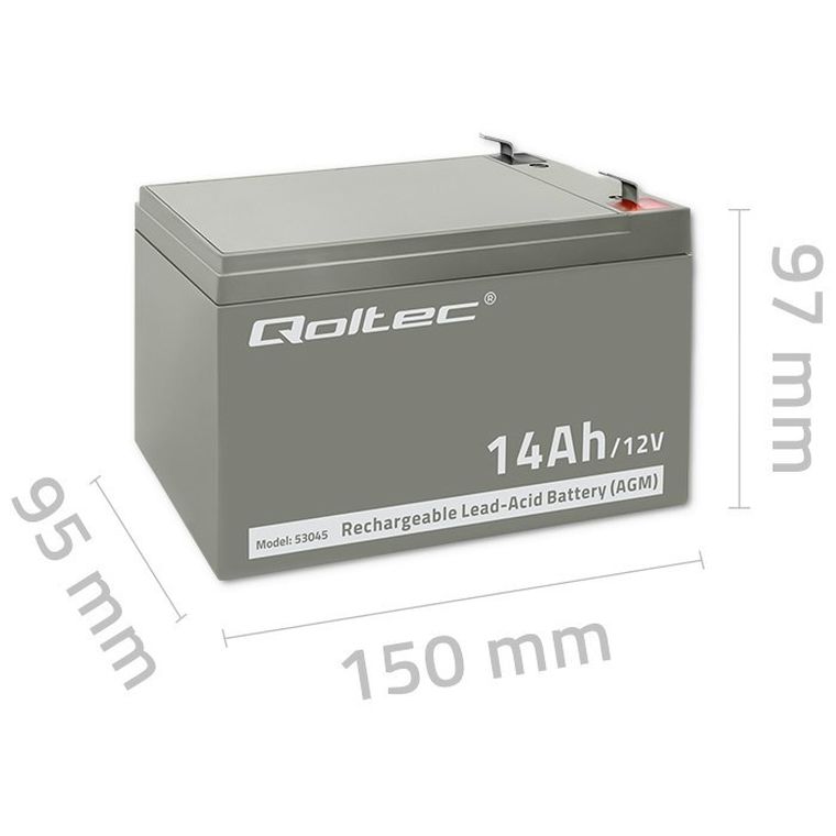 Qoltec, akumulator bezobsługowy, 53045