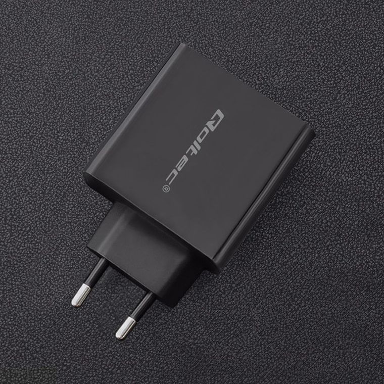 Qoltec Ładowarka Sieciowa 42w, 5-20v, 2.25-3a, USB Typ C Pd, USB, czarna